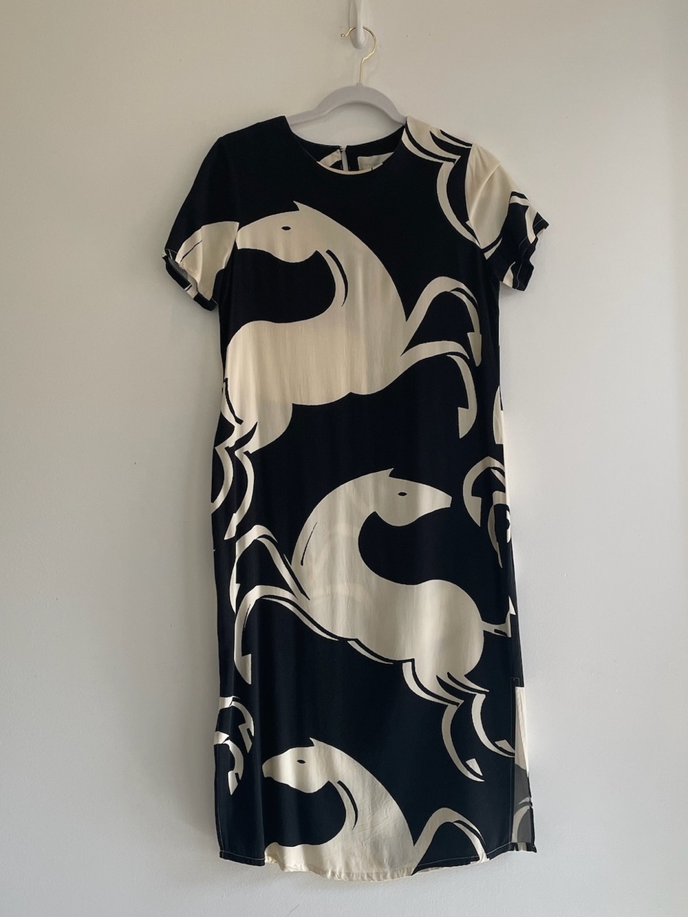 Corey Lynn Calter Horse Graphic Midi Dress